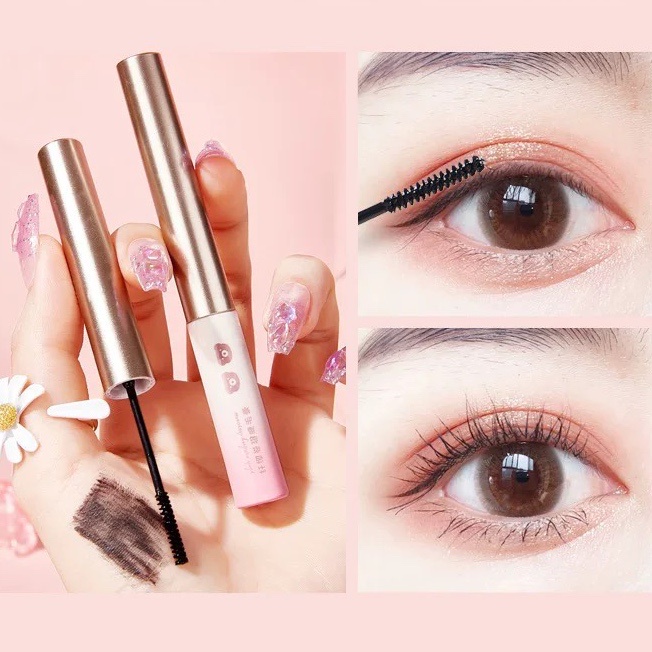 Chuốt mi kiss beauty đầu nhỏ chuốt tơi chuốt dài mascara không thấm nước không lem