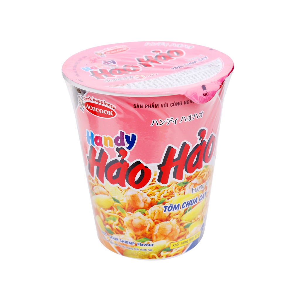 Mì ly Hảo Hảo Acecook tôm chua cay 67g