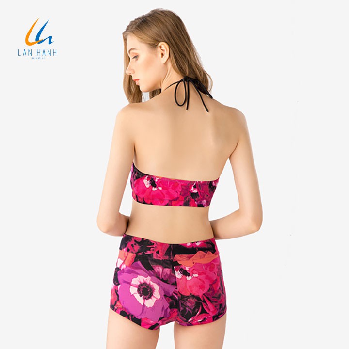 Bikini áo cup ngang quần short Lan Hạnh 21020-HO201