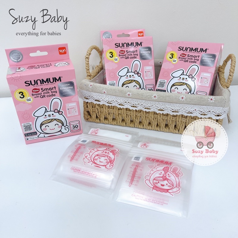 Túi trữ sữa Sunmum Thái Lan Mẫu mới 100ml và 250ml