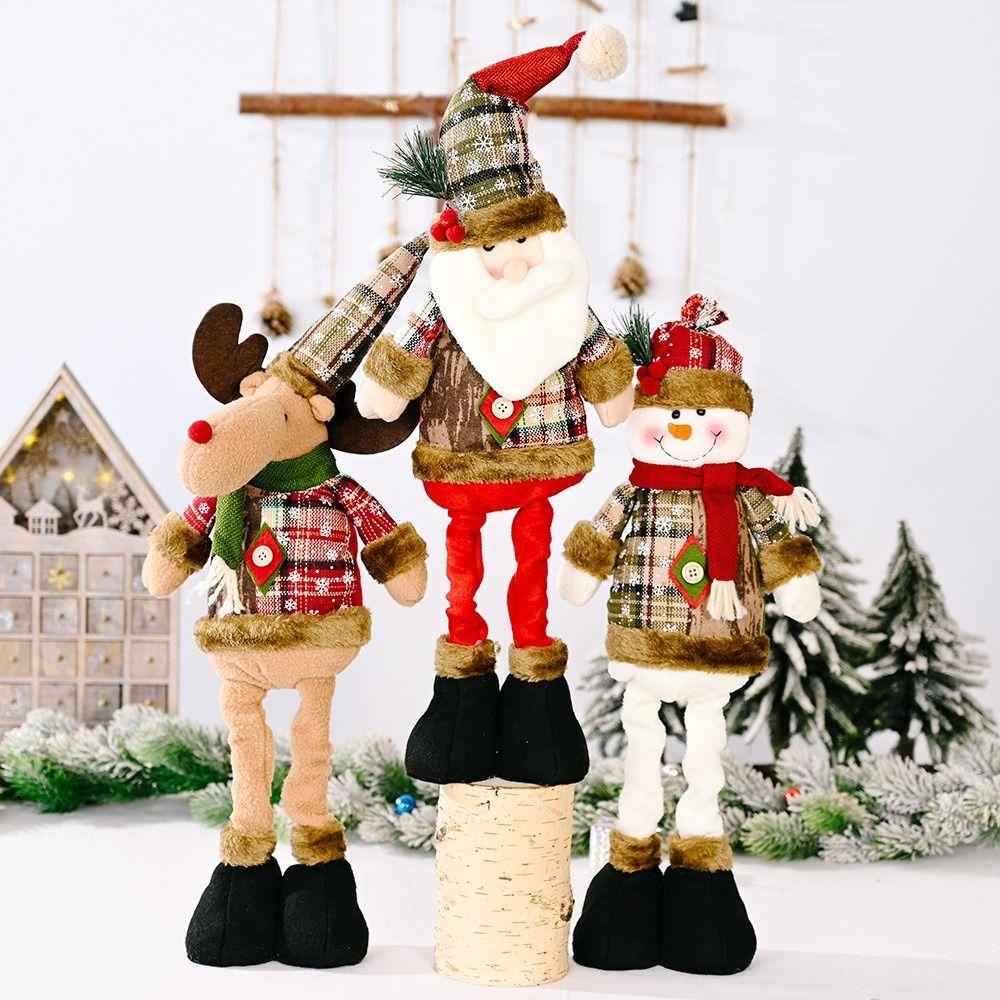 PISTA Búp Bê Trang Trí Giáng Sinh Hình Ông Già Noel Hoạt Hình &amp; Người Tuyết