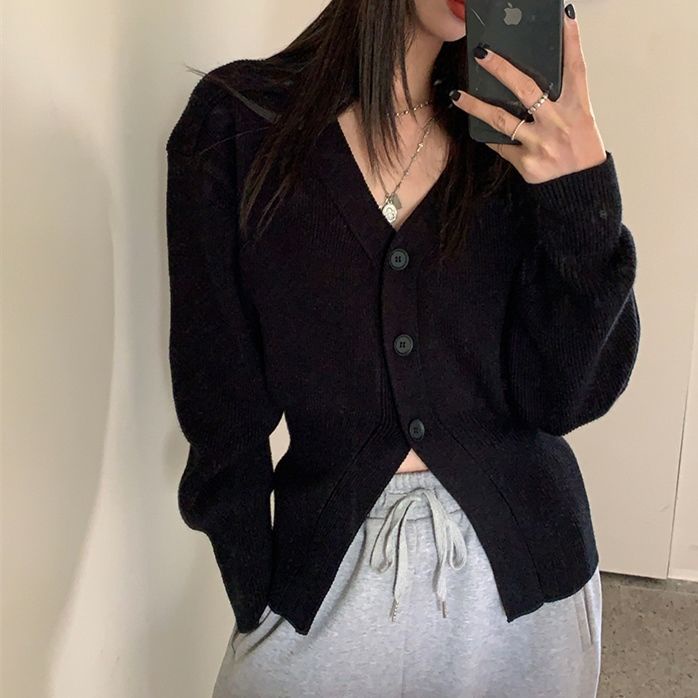 Áo cardigan dáng ngắn phong cách Hàn Quốc trẻ trung hợp thời trang