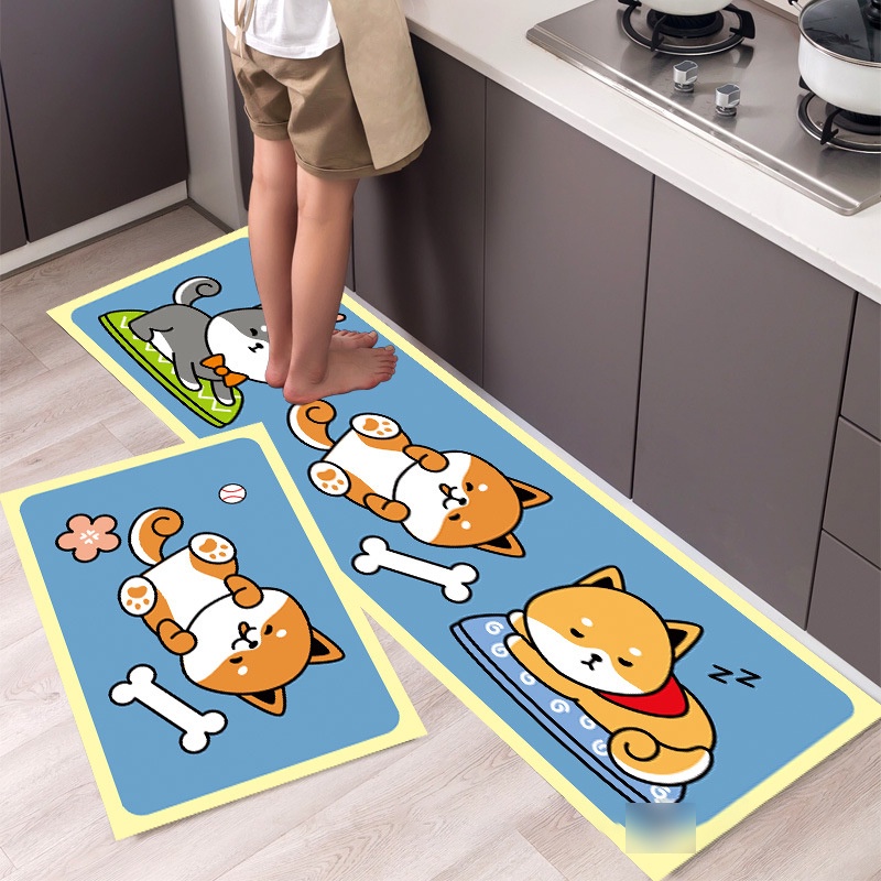 MENG NI Thảm lót cửa chùi chân Tiện Dụng Cho Phòng Tắm/Nhà Bếp/Phòng Ngủ