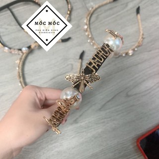 Kẹp tóc đính đá sang chảnh phụ kiện tóc nữ phong cách hàn quốc hot trend
