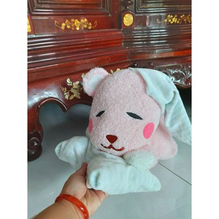 gấu bông handmade màu hồng