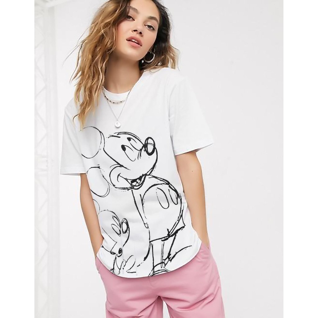 Áo thun Mickey - Vải thun 4 chiều full name tag