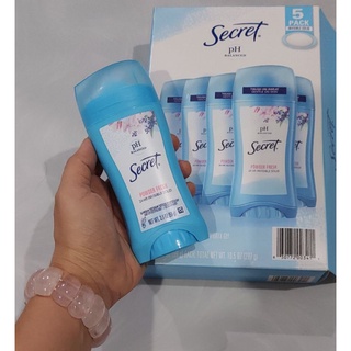 [💯USA] Lăn khử mùi sáp #Secret pH Balanced Powder Fresh Invisible Solid 59g