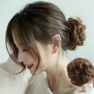 tóc giả búi cột xù dễ thương -Tóc giả Yến Nga.