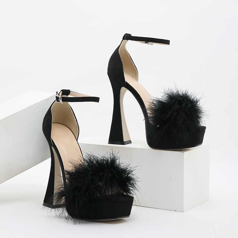 Giày cao gót đế dày chống thấm nước thời trang cho nữ