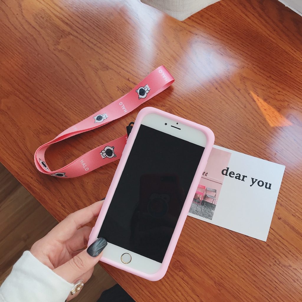 Ốp Điện Thoại Có Túi Đựng Tiền Xu Hình Chú Heo Xinh Xắn Kèm Dây Đeo Dành Cho Iphone 11pro Max Xs Max Xr 7plus | BigBuy360 - bigbuy360.vn