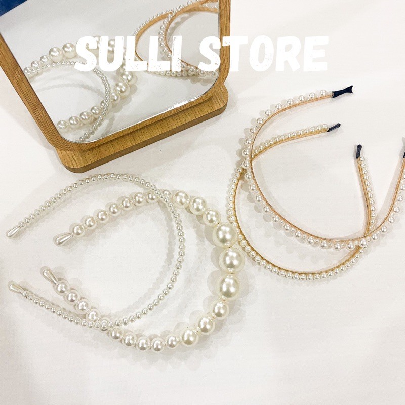 Cài tóc hạt trai hot trend Hàn Quốc Sulli store