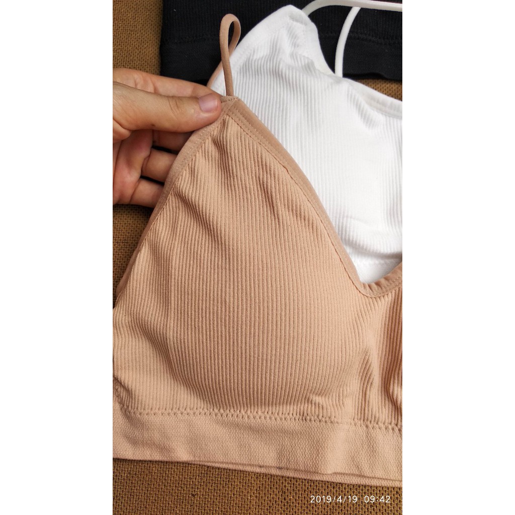 Áo bra 2 dây cotton tăm thoáng mát mã 1217
