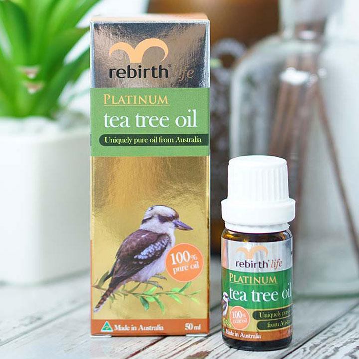 Tinh dầu tràm trà ngăn ngừa mụn Rebirth Life Platium Tea Tree Oil 10ml