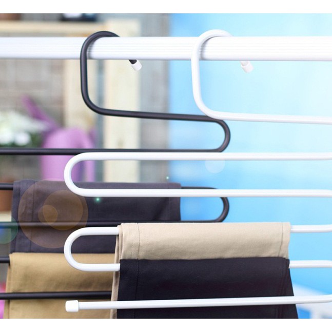 combo 10 móc quần inox 5 tầng