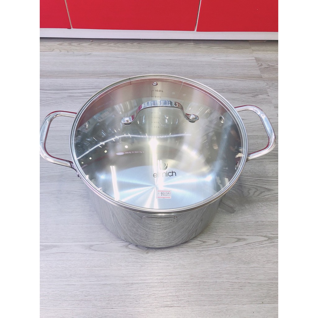 Nồi Elmich inox 304 cao cấp 3 lớp đáy liền Trimax 28cm