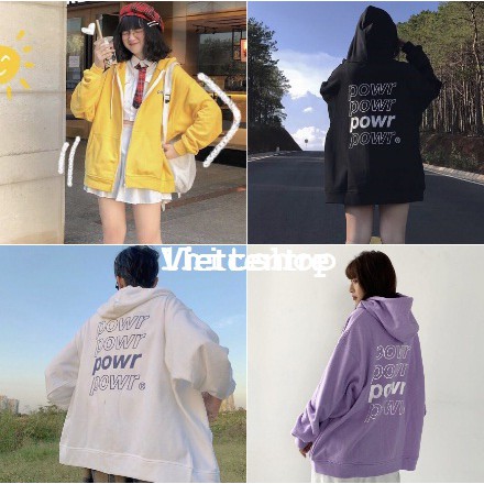 Áo Khoác Hoodie POWR 3 Màu Unisex (Trắng/Vàng/Đen) | BigBuy360 - bigbuy360.vn