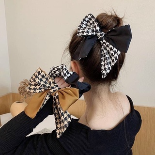 Dây buộc tóc Scrunchies lụa ziczac siêu mềm