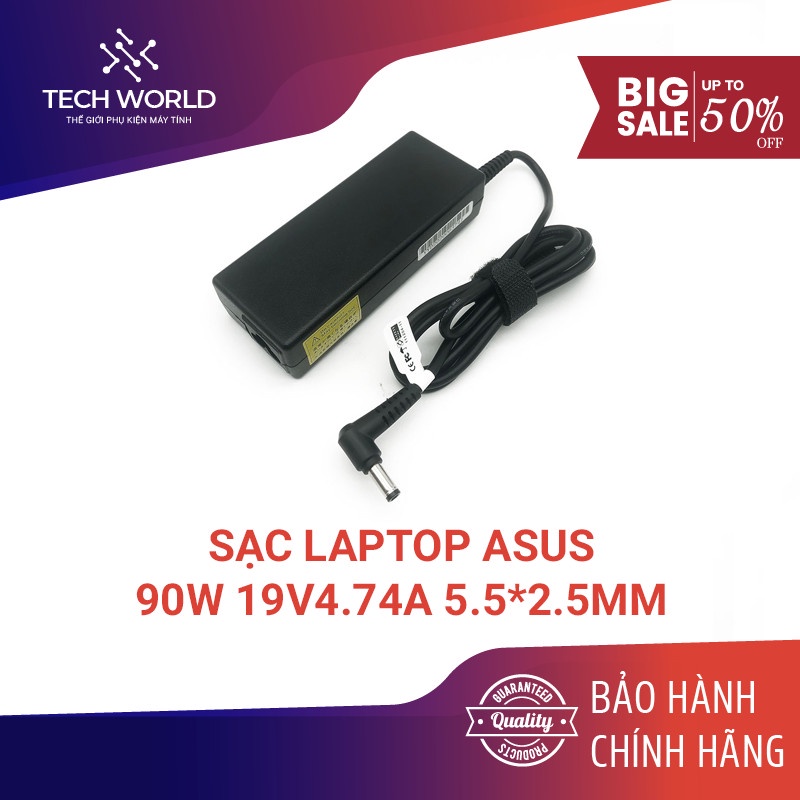 Sạc laptop dùng cho Lenovo ASUS Toshiba 19V 4.74A 90W đầu jack 5.5 * 2.5mm OEM loại xịn