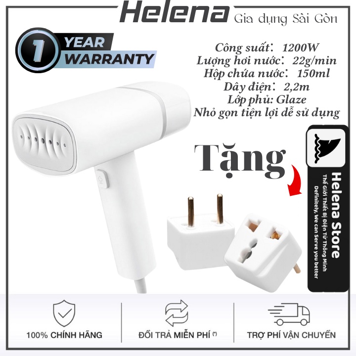 Bàn là hơi nước Xiaomi Mijia GT-301LW bàn ủi hơi nước cầm tay nhỏ gọn, công suất 1200W Tặng kèm chấu 3 chân, BH12 tháng
