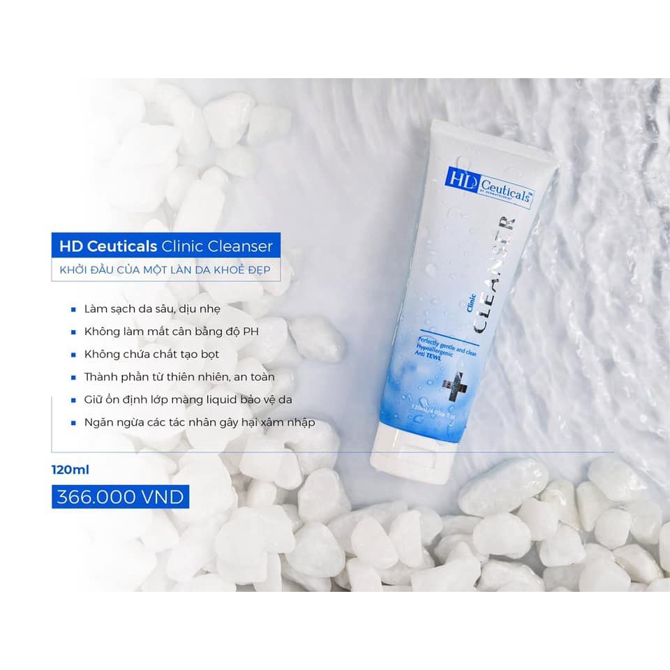 Gel rửa mặt HD Ceuticals cân bằng độ pH