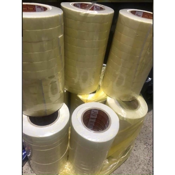Xốp dán cữ. ke xốp dùng cho ngành may.Băng dinh xốp vàng bản 1,8cm