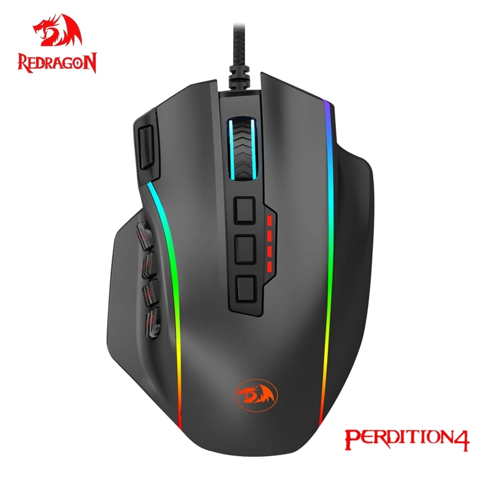 Chuột chơi game REDRAGON có dây Perdiction M901-K 12400 DPI