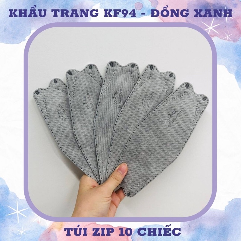 KHẨU TRANG KF94 ĐỒNG XANH PREMIUM