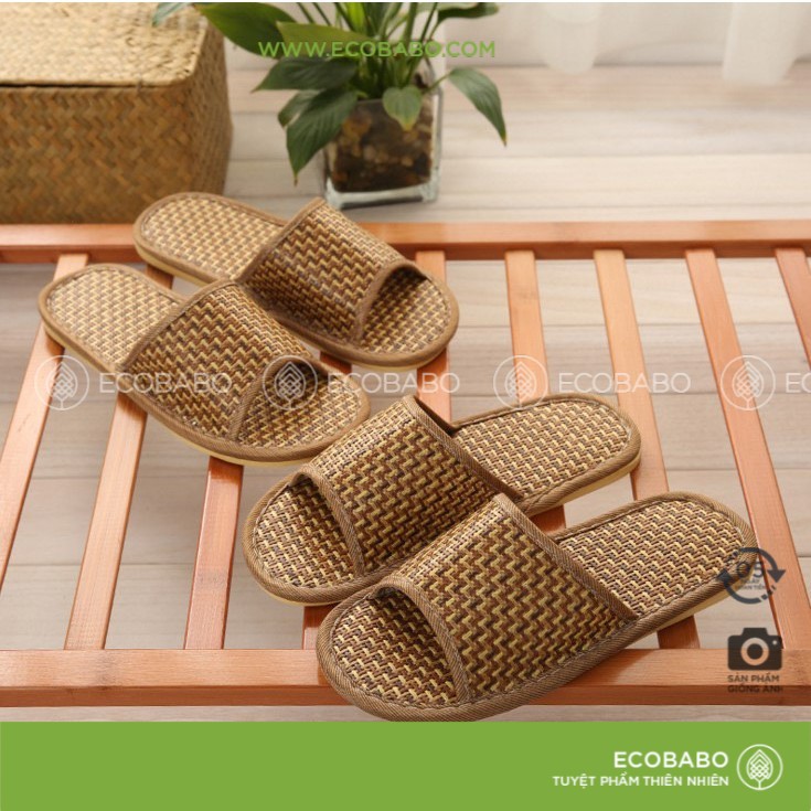 Dép cói đi trong nhà, văn phòng nhẹ nhàng thân thiện - ECOBABO