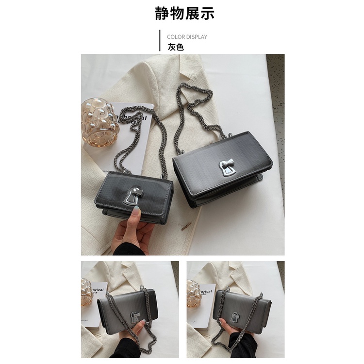 Túi Xách Đeo Vai Hình Vuông Cỡ Nhỏ Phối Dây Đeo Sợi Xích Phong Cách Năm Mới 2022 Chất Lượng Cao Thời Trang Mùa Hè Cho Nữ