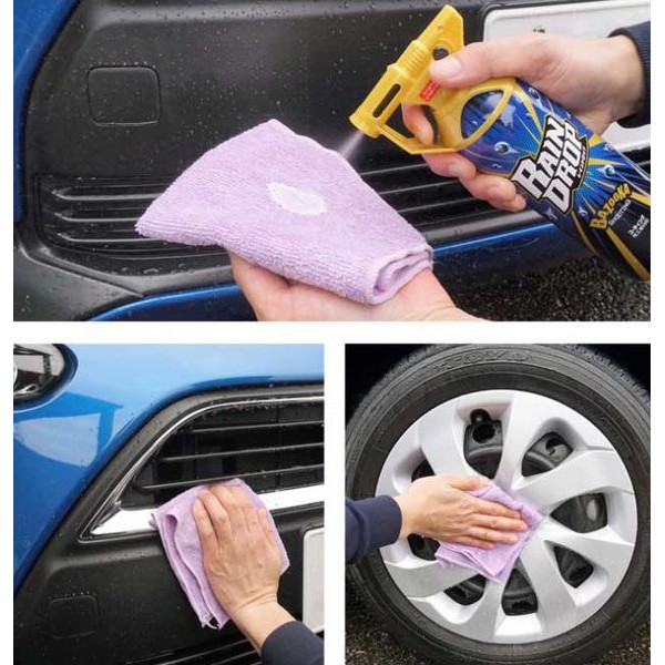 Chai xịt phủ bóng sơn xe, phủ nano chống bám nước cho kính lái, tất cả trong một ''RAIN DROP'' W-526