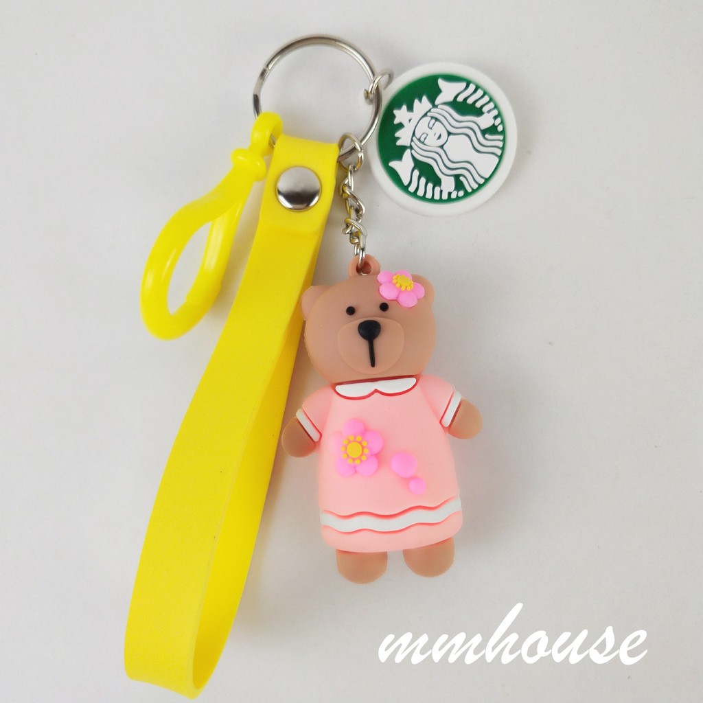 Móc khóa hình chú gấu 36 kiểu lựa chọn