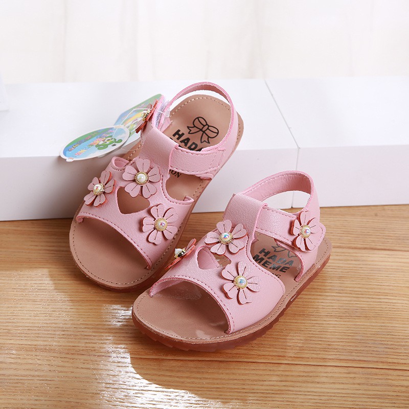 sandal bé gái size 21-30 da mềm