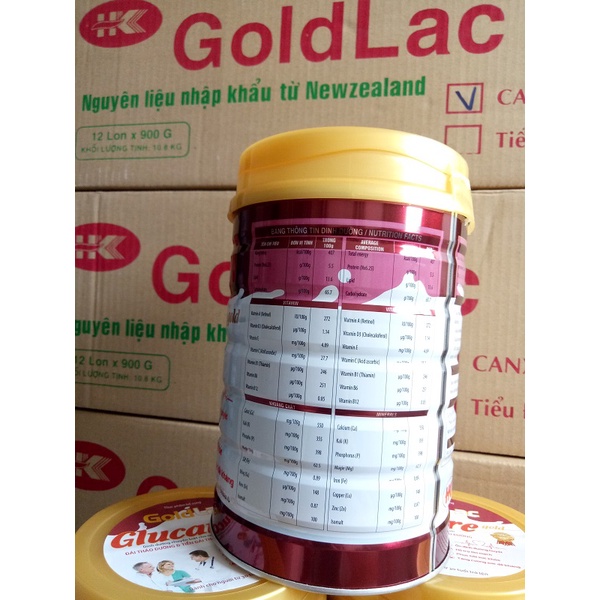 Sữa tiểu đường Goldlac Glucare gold 900g - giúp ổn định đường huyết