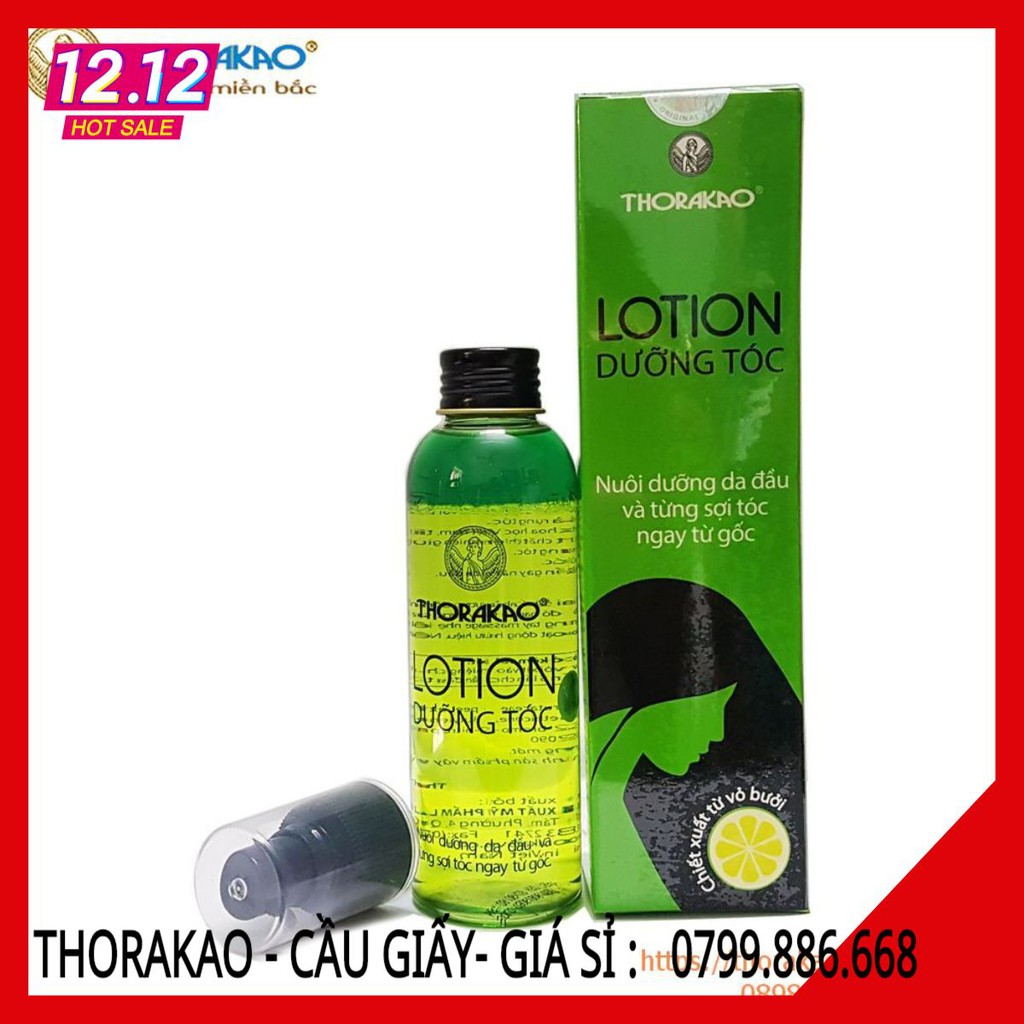 Lotion dưỡng tóc tinh dầu bưởi kích thích mọc tóc Thorakao 150ml