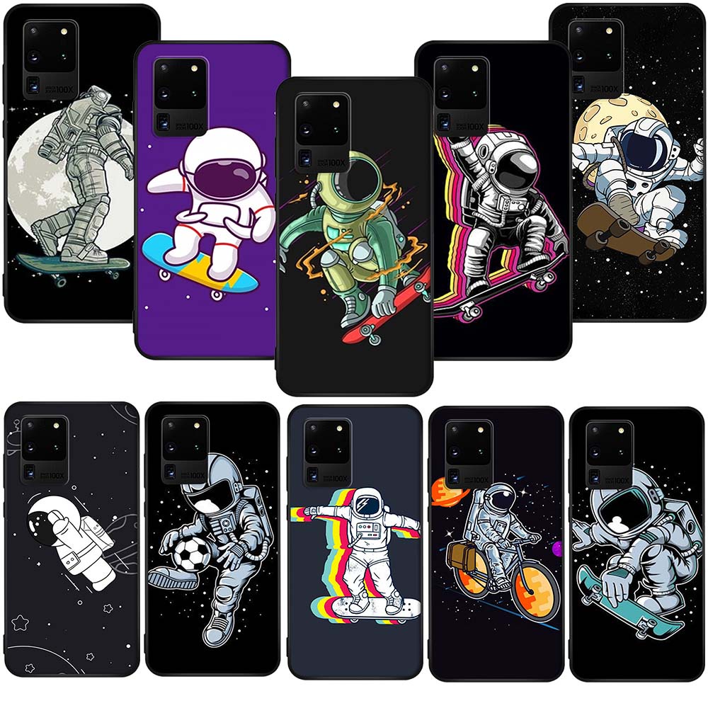Ốp Điện Thoại Silicon TPU Họa Tiết NASA SL100 Vector Ván Trượt Cho Samsung Galaxy J7 Pro Prime J4+ J4 Plus A5 2017 S22 Ultra