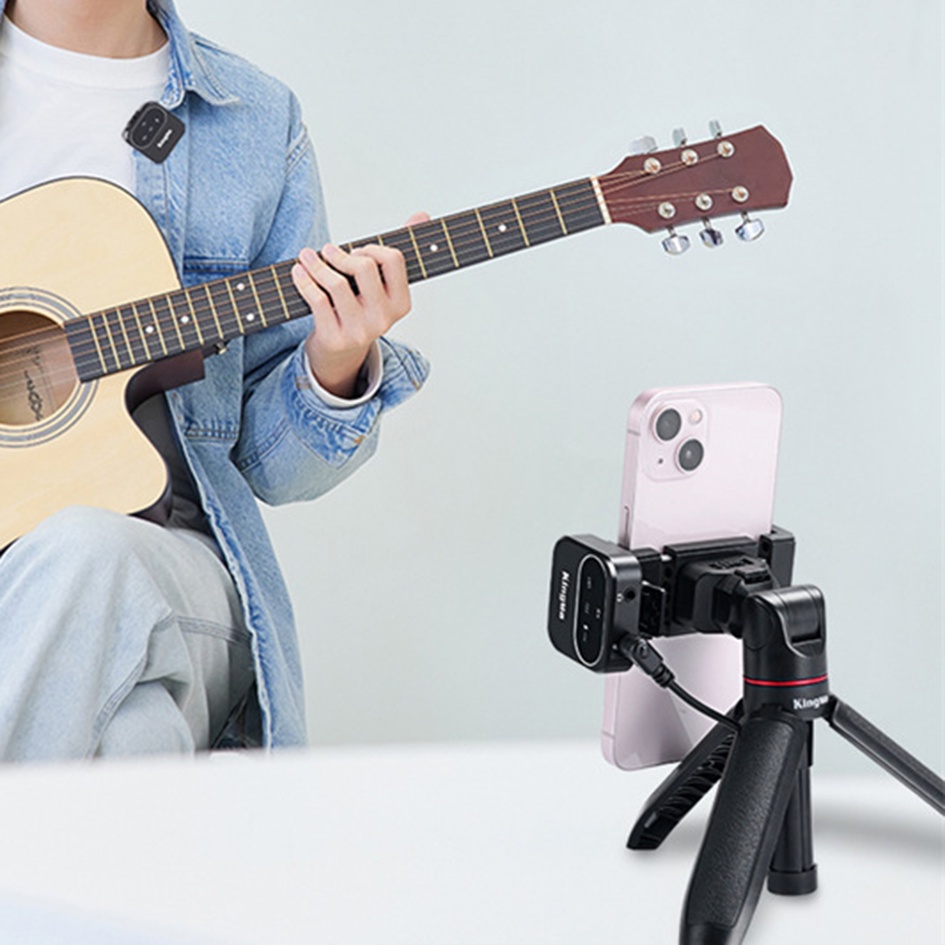 Mic không dây cho máy ảnh và điện thoại Kingma 2.4G