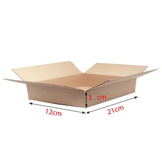 Hộp thùng giấy carton 21x12x3 cm gói hàng, đóng gói ốp lưng, đóng gói kẹp tóc, đóng gói dây chuyền, đóng gói đồng hồ