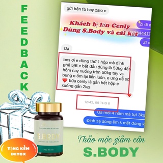 Giảm cân sbody ZA (Tặng hộp rau củ thải mỡ)