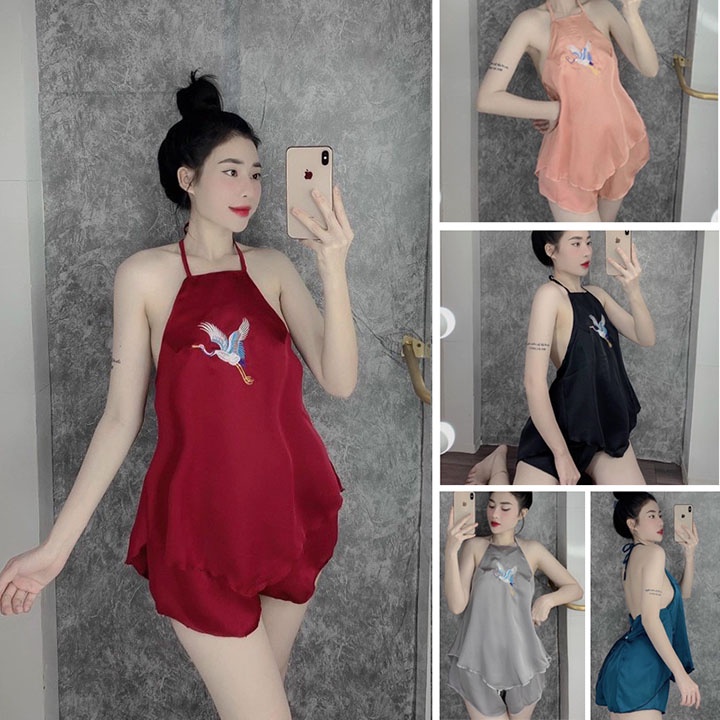 MẶC LÀ THÍCH  Bộ Yếm Nữ, Bộ Đồ Ngủ Siêu Xinh Nhiều Màu Lựa Chọn