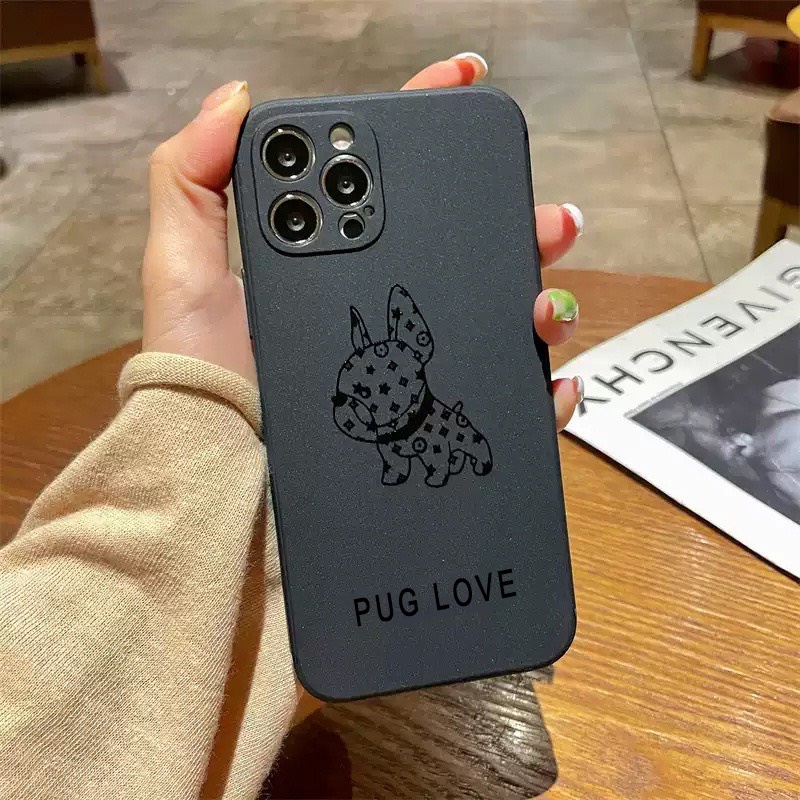 Ốp lưng BVC cạnh vuông giả 14 pug love 5 6 5s/6/6plus/6s/6splus/7/7plus/8/8plus/x/xr/xs/11/12/pro/promax/13/14Promax