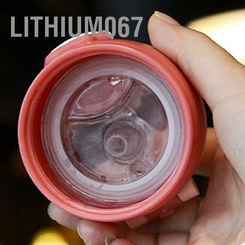 Lithium067 Bình Uống Nước Cho Bé Cốc nước Dung tích lớn Mùa hè Mẫu giáo Hình con hươu nhựa có ống hút cho trẻ em