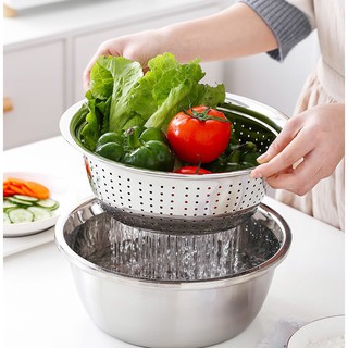Bộ rổ nạo inox
