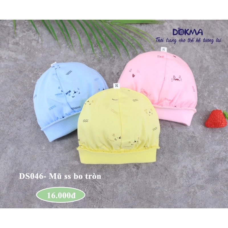 Mũ sơ sinh cotton Dokma