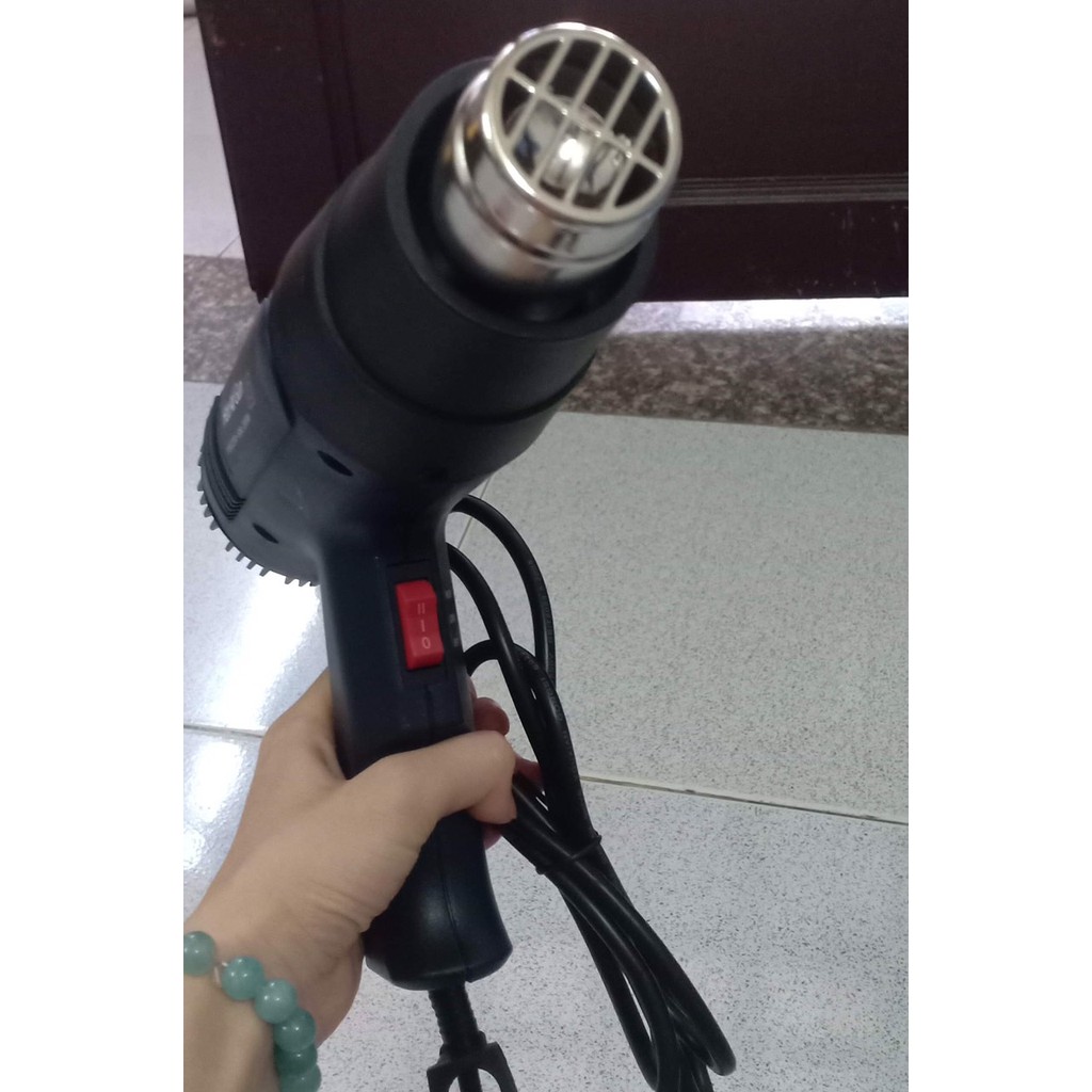 Máy khò nhiệt, thổi hơi nóng mini cầm tay HOT AIR GUN CÓ ĐIỀU CHỈNH NHIỆT ĐỘ