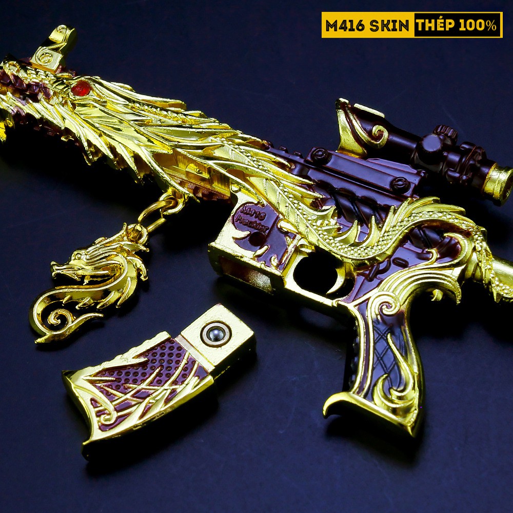 Mô Hình M416 Skin Ultimate Dragon 19cm Tặng Kèm Kệ Trưng Bày