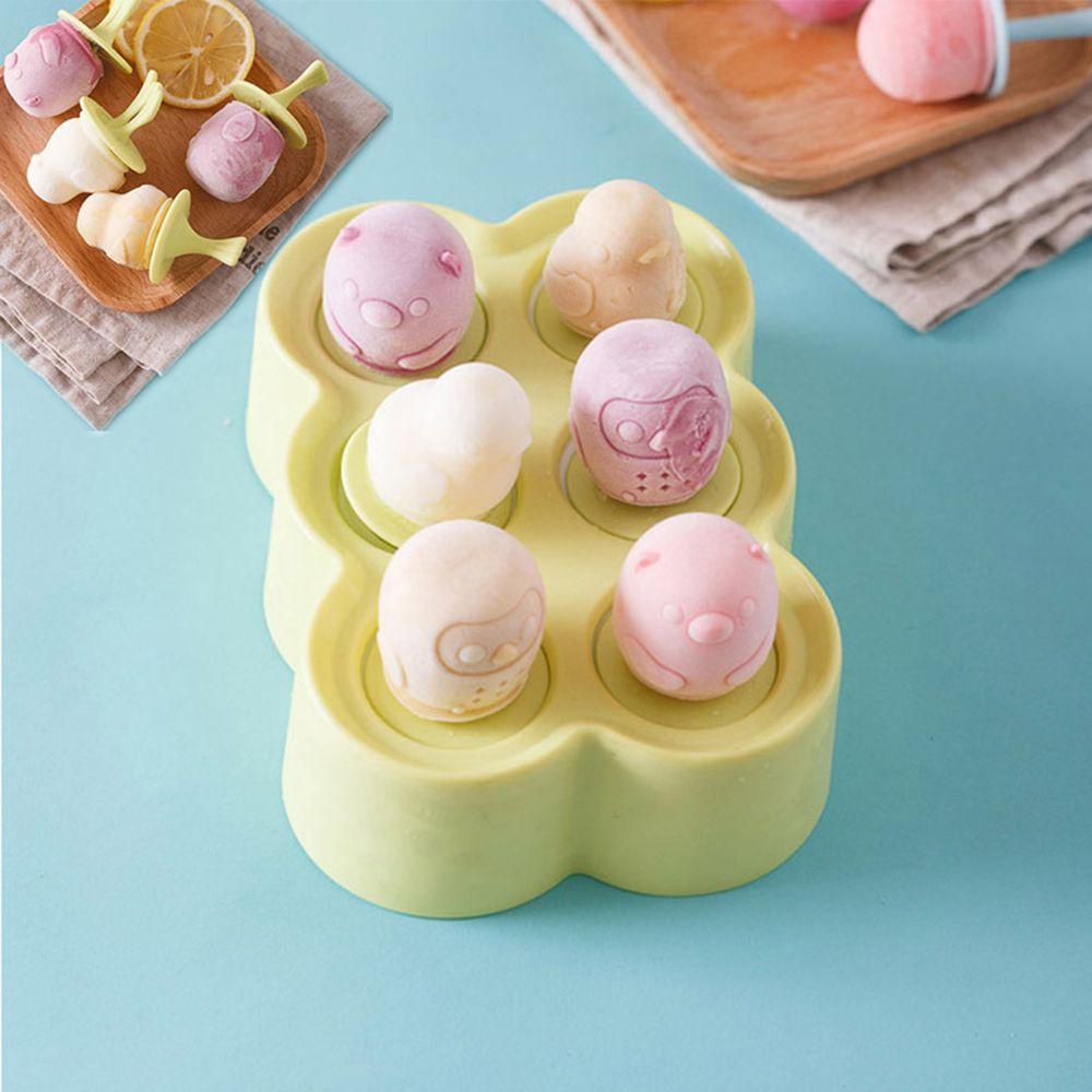 LEISURE Khuôn Silicone Làm Kem Hình Động Vật
