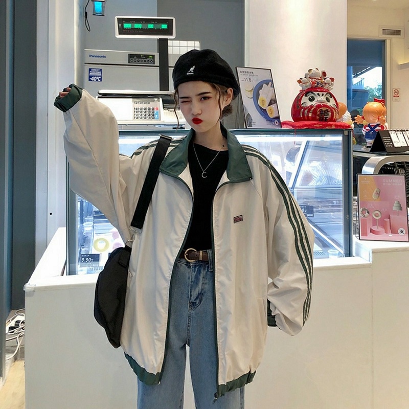 Áo Khoác Dù Nhẹ Nữ Phối Cổ Bo Viền 2 Lớp Siêu Đẹp  - ĐĂNG QUANG FASHION