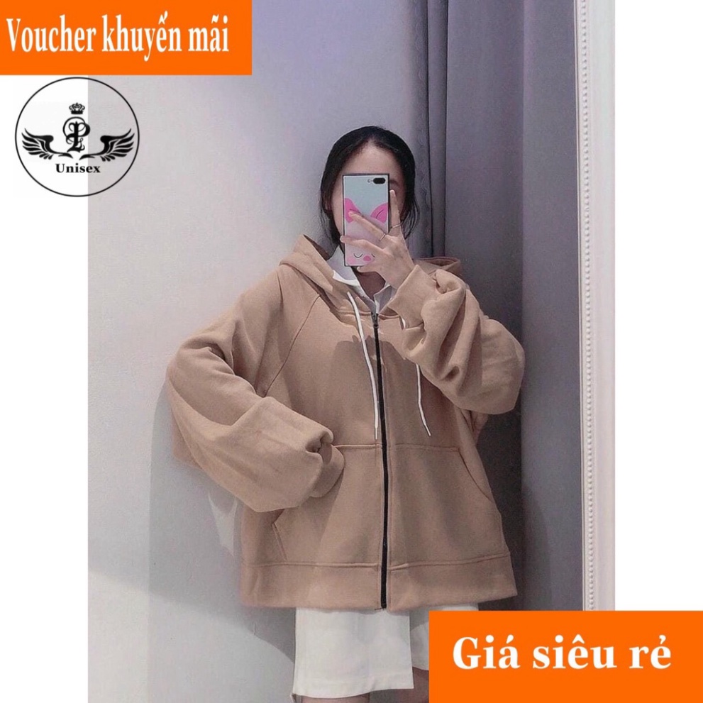 [PHUOHA99K] Áo Khoác Nỉ Trơn Form Rộng Unisex , Áo Hoodie Trơn Form Rộng Dây Kéo ( kèm ảnh ,video thật shop tự quay ) | BigBuy360 - bigbuy360.vn