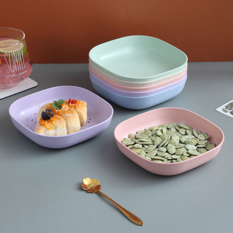 Đĩa Đựng Thức Ăn Rơm Lúa Mì Pc Cấp Thực Phẩm Thân Thiện Với Môi Trường