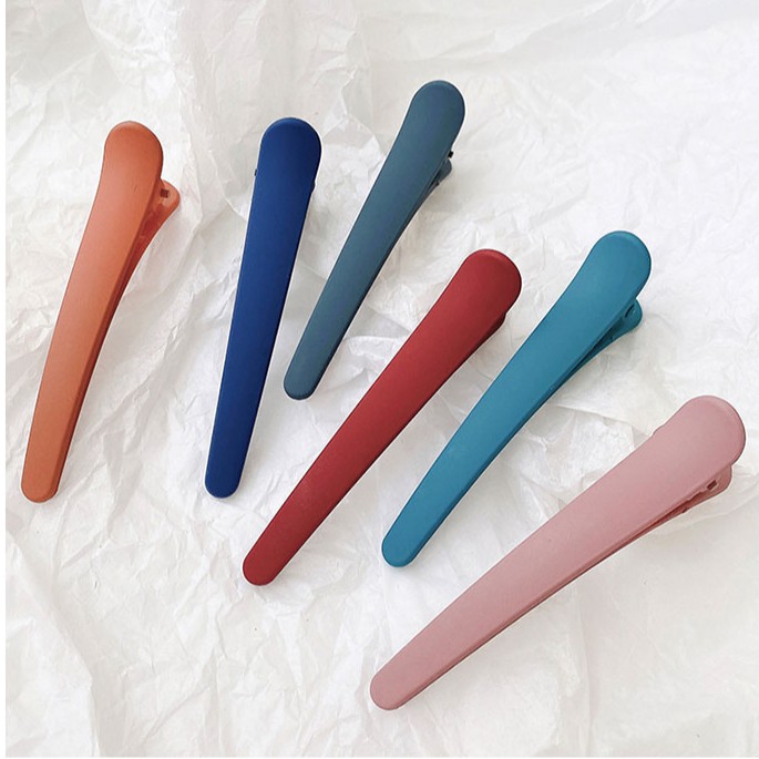1 Kẹp Tóc Nhựa Màu Trơn Phong Cách Hàn Quốc Cho Nữ (Hairclips)